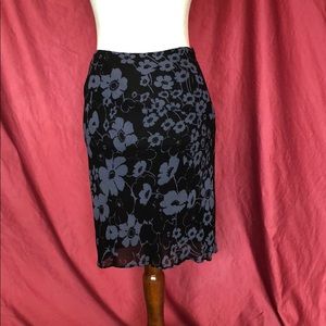 Slightly flared skirt